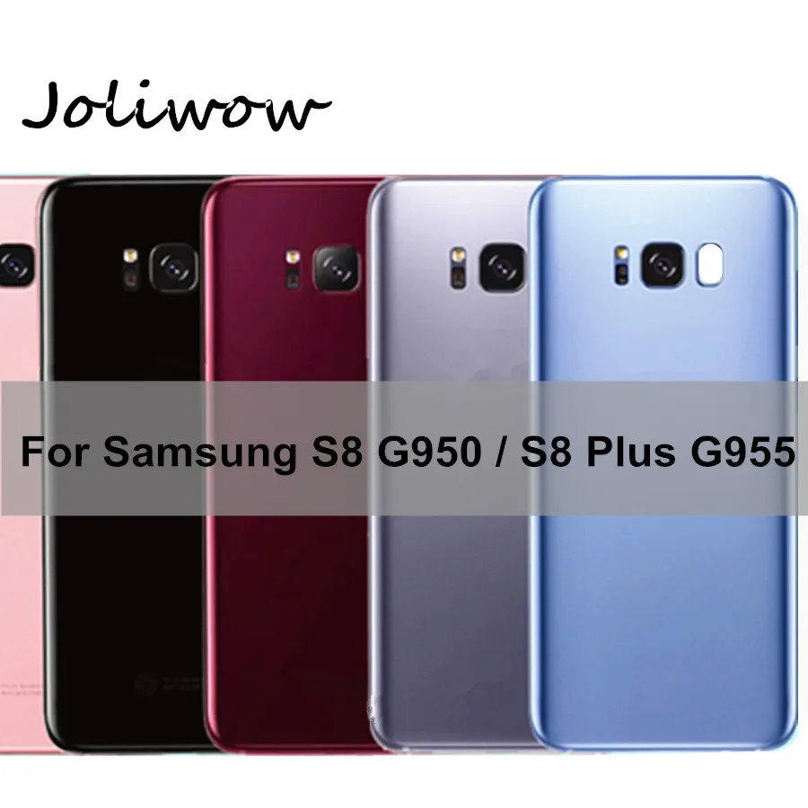 Новая крышка аккумулятора S8 для Samsung Galaxy G950 / Plus G955 Задняя стеклянная задняя