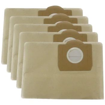 

5Pcs Vacuum Cleaner Bags Dust Bag Filter Paper Bag for Karcher A2204 A2656 WD3200 WD3300