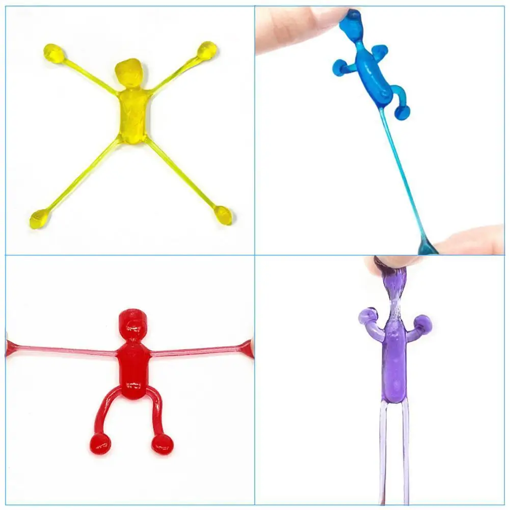 Pegamento suave adhesivo en forma de persona para niños, juguete para regalo de Halloween, chico divertido y nuevo, Strick escolar suave, accesorios exóticos, P0U0
