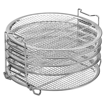 

High Quality Air Fryer Accessories 5-layer grill for Ninja Foodi Dehydrator Stand Food Grade for Dehydrator Rack tand Acce