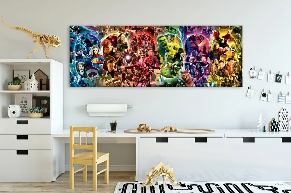 Бесконечность Сага-Marvel кинематографическая Вселенная стены искусства плакат Мстители эндигра Картина на холсте HD Печать комнаты картины интерьерные