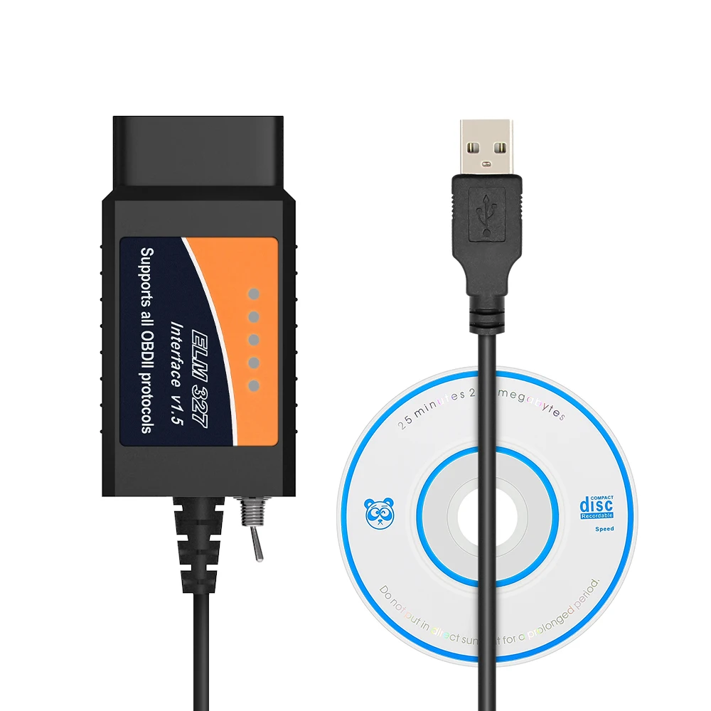 ELM327 V1.5 USB obd obd2 инструмента диагностики с PIC18F25K80 CH430 чип для FORScan elm 327 переключатель