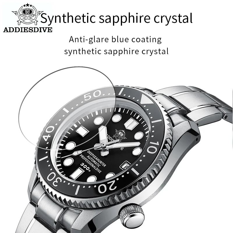 Addies Dive 300m Diver watch Ceramic Bezel Dive Watch BGW9 Super Blue  Luminous watch men automatic Japan NH35 Men's watch|Sports Watches| -  AliExpress
