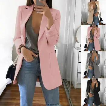 

arrival Women Autumn Winter Office Lady Top Long Sleeve V Neck OL Blazer feminino Eleagnt veste femme vintage Classic Streetwear