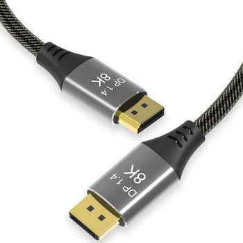 

Copper Cord Ultra HD 8K 4K Cable DP 1.4 High Speed 32.4Gbps 3D Flexible for PC Laptop JR Deals