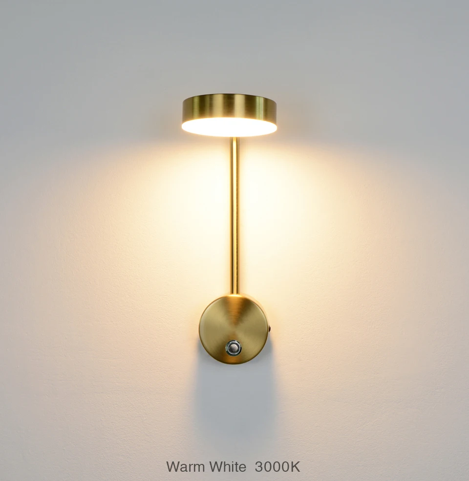 Moderne und Schlichte LED-Innenbeleuchtung Wandleuchte 9W Touch-Stufenlose Dimmung Heim Schlafzimmer Nachttisch Spiegel Verstellbare Wandlampe – Detail 5