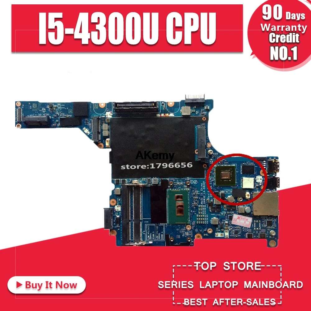 

FOR DELL Latitude E5440 Laptop Motherboard WITH I5-4300U CPU CN-08XGRY 08XGRY 8XGRY VAW30 LA-9832P DDR3L Test ok
