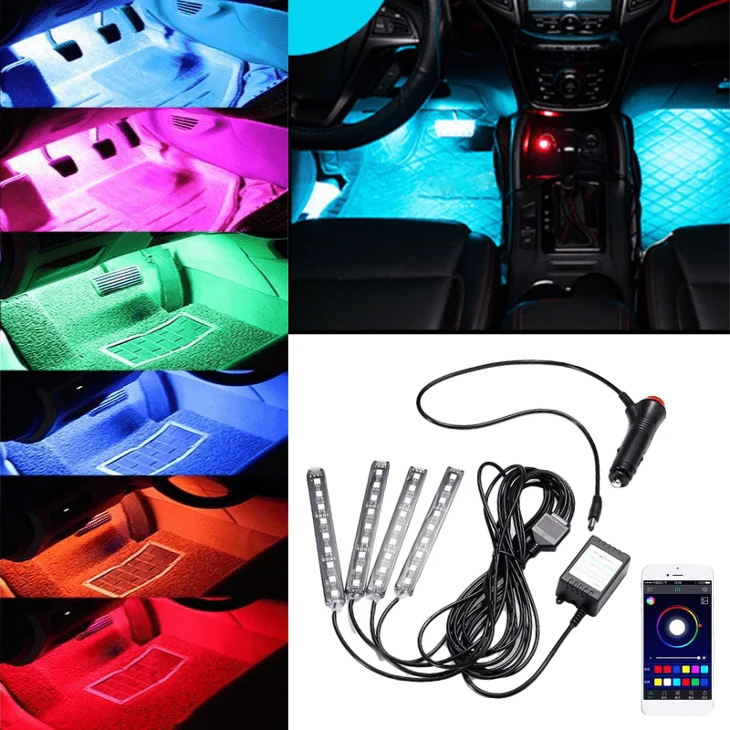 Для Jeep Wrangler Grand Cherokee Commander Renegade Компас Патриот jk tj jl цветных (RGB) светодиодных лент