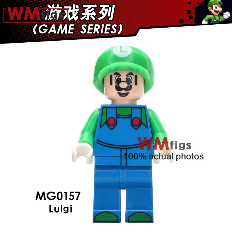 Классические Мультяшные игровые блоки Link Buttercup Blossom Finn Super Mario Luigi Rick marty Stay Puft строительные блоки игрушки подарок друзьям - Цвет: MG0157