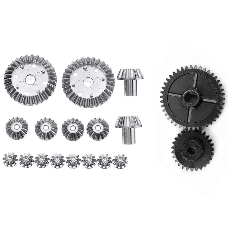 16 шт. металлические шестерни для Wltoys 144001 12428 12423 и 1 комплект|Детали аксессуары| |