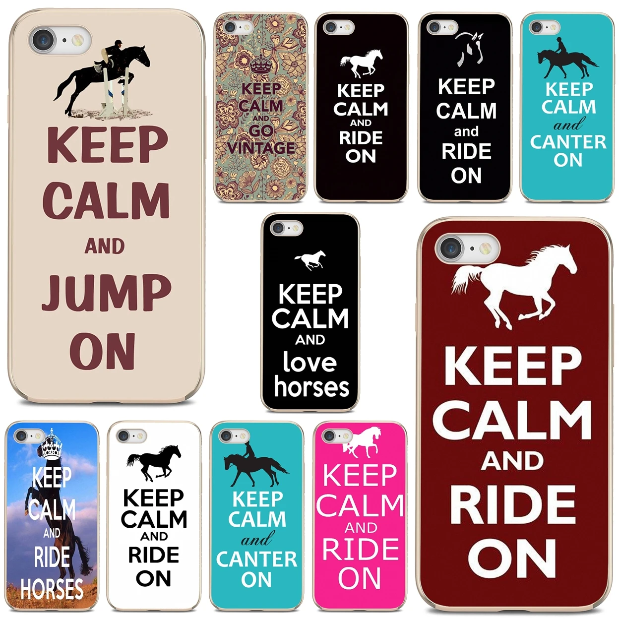 For Huawei Nova 2 2i 3 3i Y3 Y5 Y6 Y7 Y9 Prime 2015 2016 2017 2018 2019 Keep Calm and Ride On Horse Pony Silicone Phone Cover | Мобильные