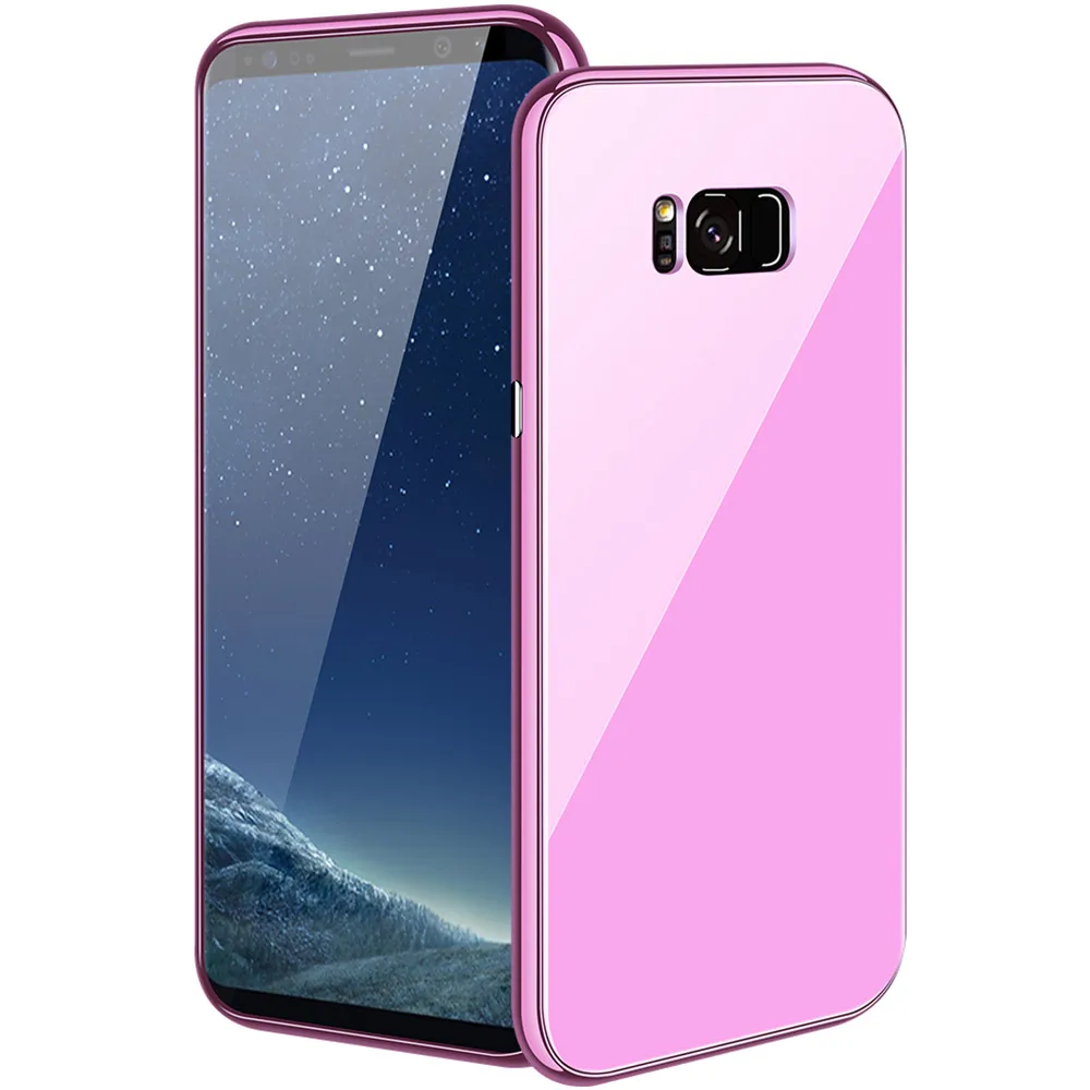 KISSCASE цветной чехол с магнитной адсорбцией для iPhone 11 Pro Max XR XS MAX X 8 7 Plus Роскошный ПК+ чехол из закаленного стекла для телефона Fundas - Цвет: Solid Purple