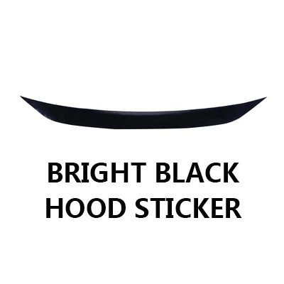 Для Honda Civic 9 шт Передняя средняя решетка гриль крышка-наклейка для салона черные декоративные аксессуары для стайлинга автомобилей - Название цвета: Hood sticker