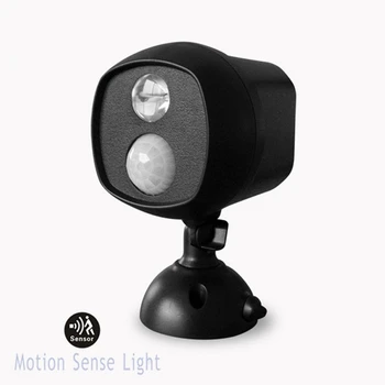 

Creative Waterproof Night Light Outdoor Intelligent Motion And Light Sensor 3W 120 Degree IP44 Emergency D Battery Powered Light