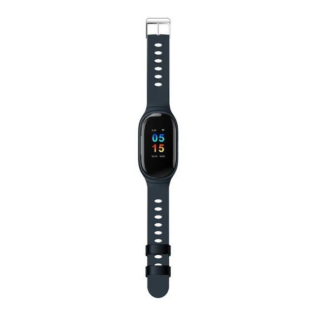 blue Умные часы M1 с bluetooth-наушником, трекер здоровья, шагомер, фитнес-браслет, умный браслет с беспроводными наушниками, 2в1 - Цвет: blue