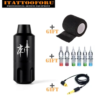 

2020 Tattoo Pen kit Rotary Motor Short Tattoo Gun Machine with RCA Clip cord Tattoo Machine Tattooist Body Art Swiss Motor