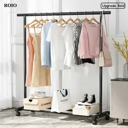 Perchero de Metal de un solo polo para ropa, Perchero de secado para dormitorio, armario, balcón, ahorro de espacio