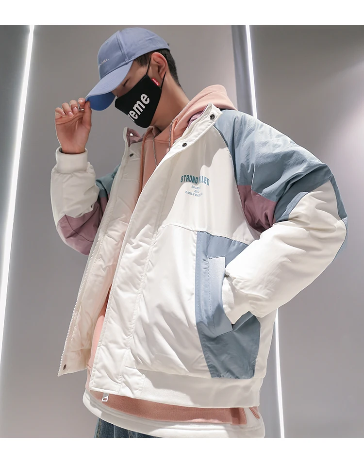 Golomise мужской модный свободный флисовый Повседневный пуловер с принтом в тяжелом весе хип-хоп толстовки с капюшоном