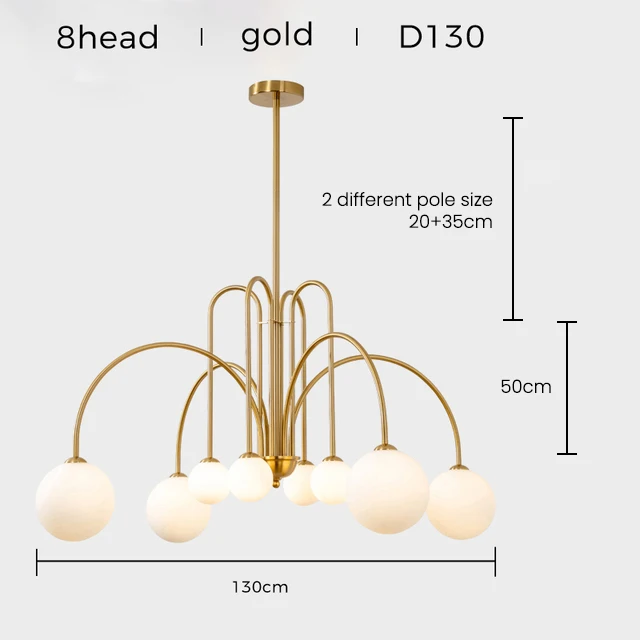 Modern Designer Glass Ball Chandelier Lighting  For Living Room/Bedroom/Office Nordice Hanging Light Vintage LED Light Fixture globe chandelier Chandeliers