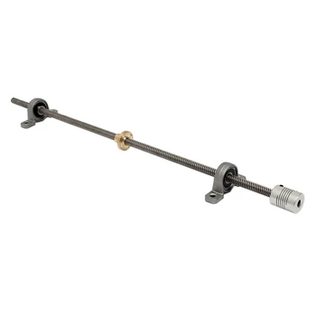 

3D printer T8 Screw Lead Screw 400mm Steel Lead Screw Shaft Nut Mounting (1PZ)