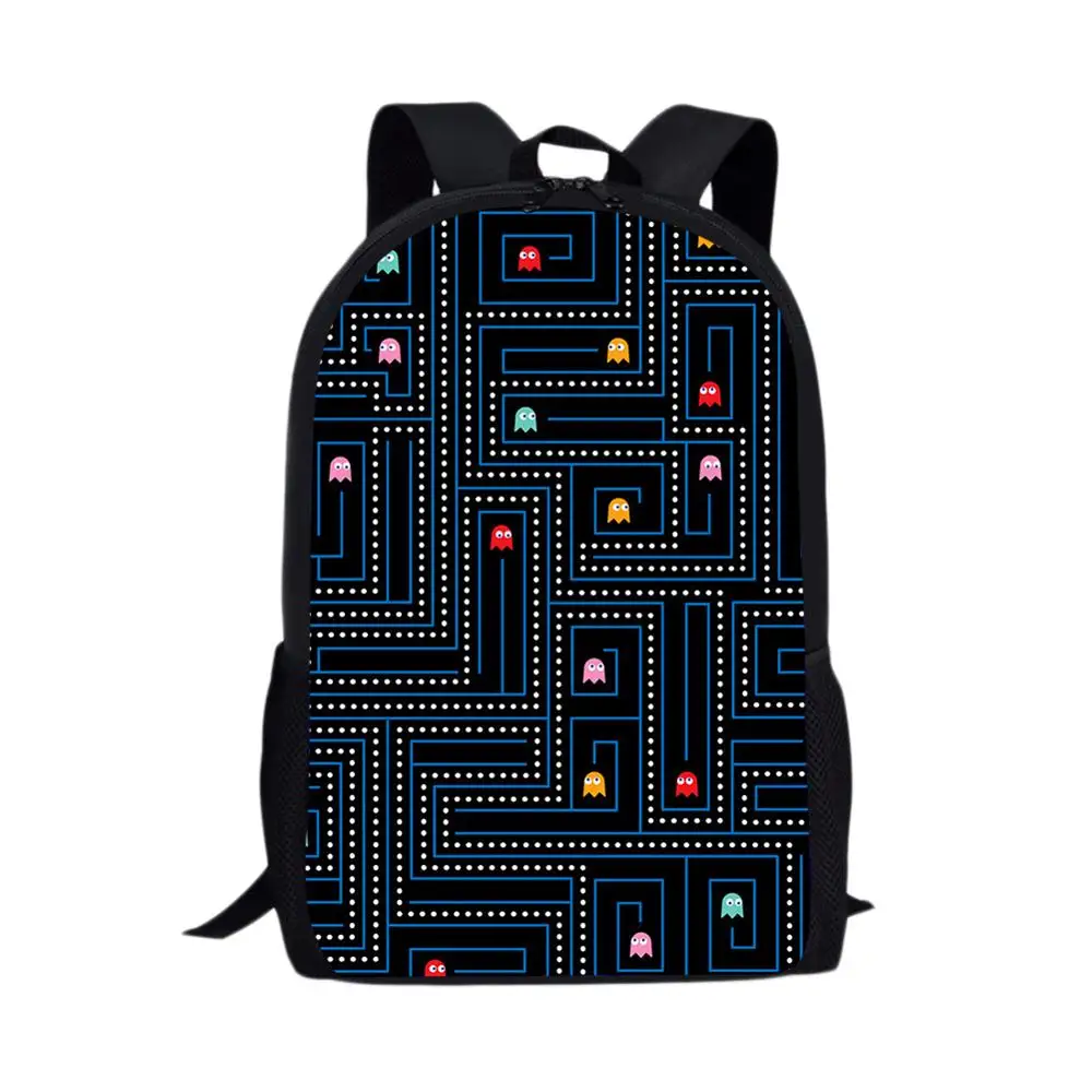 LMYD5307C WHEREISART Pacman Ретро сумка для видеоигр детские школьные сумки Наплечные сумки с принтом дорожные Рюкзаки Сумка для студентов для девочек и мальчиков на заказ - Цвет: LMYD5307C