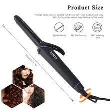 Керамические Спиральные бигуди 25 мм 470 °F высокая температура DIY машина для завивки волос Волнистые Кудри Инструменты для укладки