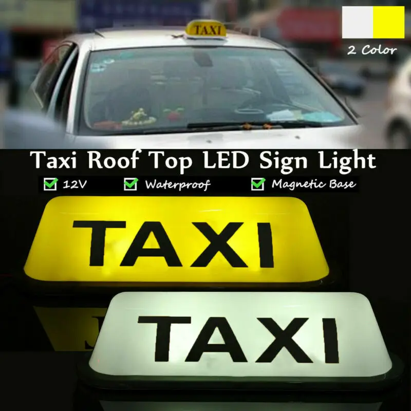 Letrero magnético para Taxi, lámpara LED de techo impermeable, 12V, nuevo