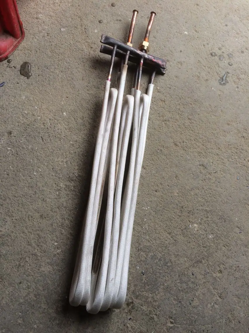 High Frequency Machine Induction Heating Ring Drilling Gear Turning Tool Heating Ring Plane Coil Copper Tube Coil Induct