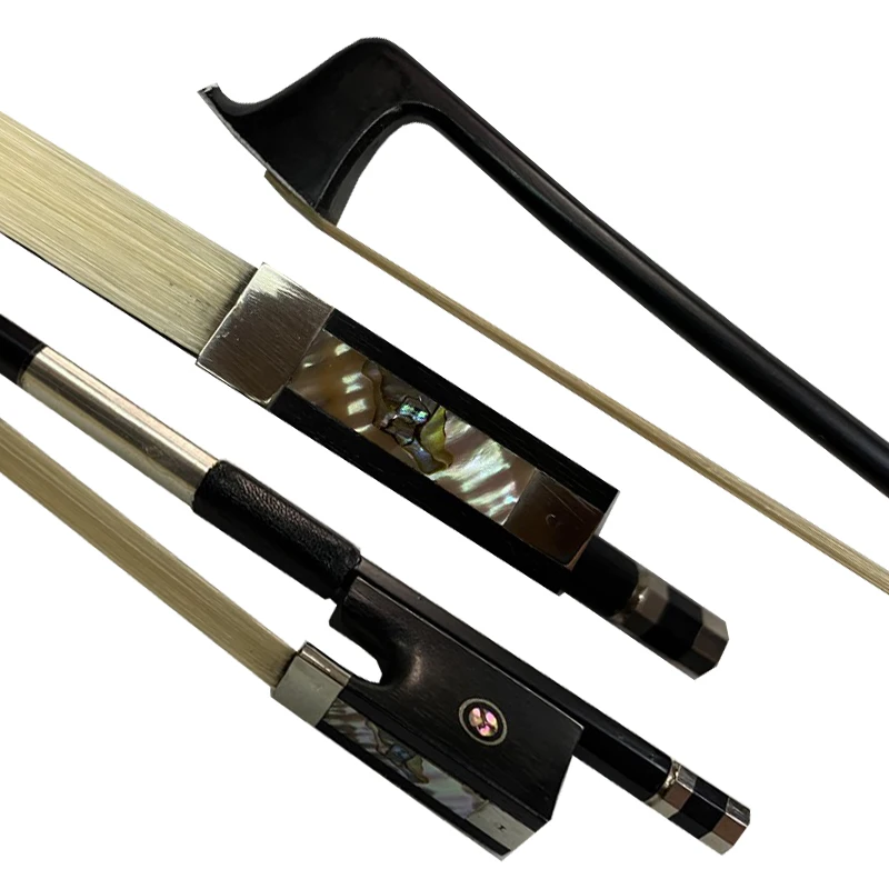 4/4 Carbon Fiber Violin Bow Black carbon Bow 4/4Violin Bow Ebony Frog4/4,3/4,1/2,1/4,1/8,1/10 all of size