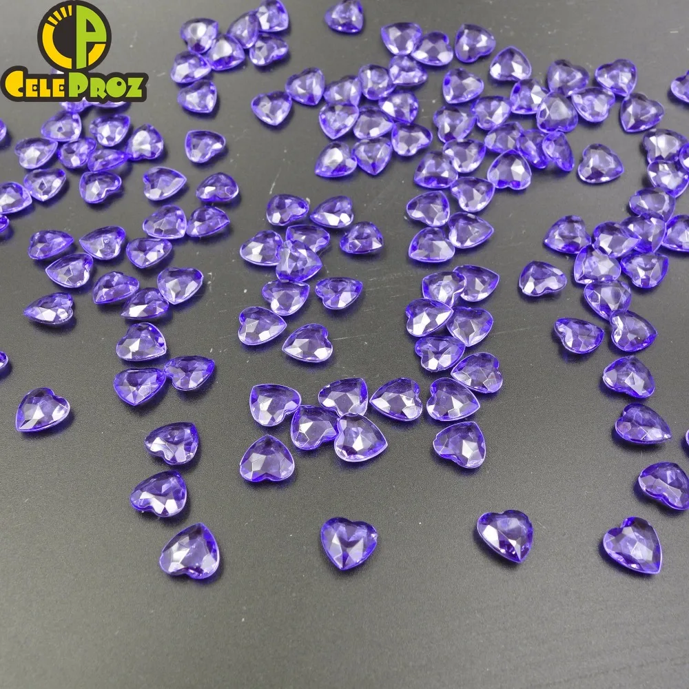 Акриловые хрустальные бусины в форме сердца разброс украшения для свадьбы