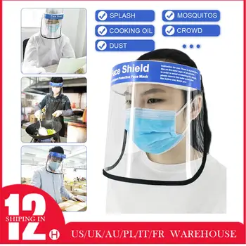 

Transparent Protective Face Anti Droplet Dust-proof Protect Shield Mask Dust-Proof Face Mask Stop the Flying Spit Prevent