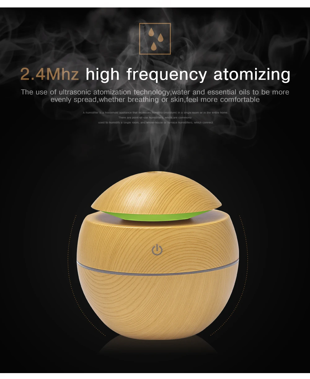 HUMIDIFICATEUR,YELLOWMini humidificateur USB'air électrique pour