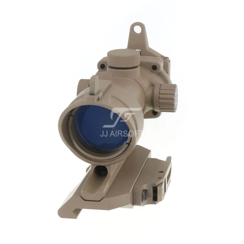 JJ страйкбол ACOG Стиль 4x32 область красный/зеленый сетка/полная линия освещения, AC12033 Bobro стиль Quick Release/QD Крепление(черный/коричневый