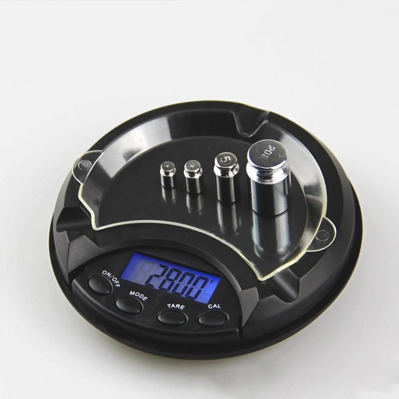 

New Precision Jewelry Scale Digital Ashtray Scale Pocket Portable Gold Jewelry Chinese Medicinal Herb Scale 0.01g 0.1g