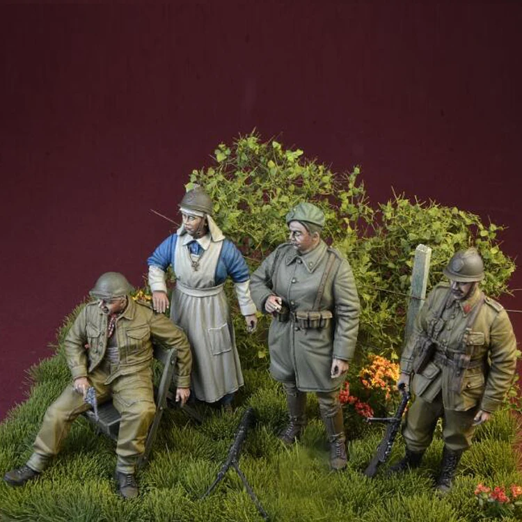 1/35 Смола Модель GK солдат Вместе Против Blitzkrieg бельгийской армии и BEF набор Бельгия
