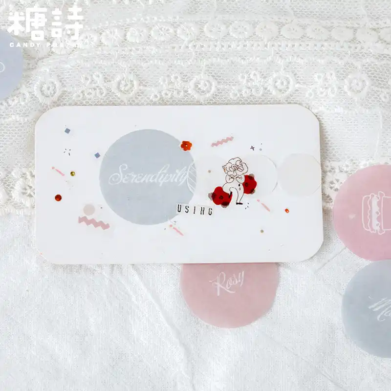 30-45лист/упаковка милые серии/креативные/Конфеты/точка дождя/звезда/решетка Лилия/INS стиль/Руководство/дневник запись/DIY/декоративные наклейки/стикер пакет