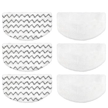 

6 Replacement Steam Mop Pads, Suitable for Bissell Powerfresh Steam Mop Pads, Compatible with 1940 1440 1544 Series