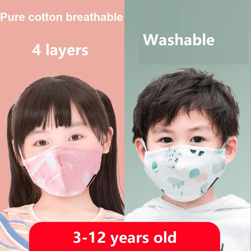 

In Stock Cartoon Anti Haze Dust Washable Reusable Child Dustproof Mouth-muffle Face Mouth Winter Warm Mask