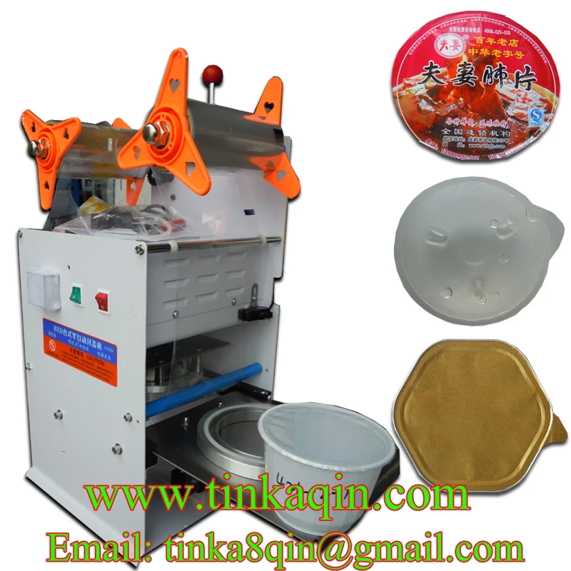 FGJ-Y1-1 полуавтоматическая укупорка машина для герметизации молочного чая машина для герметизации желе Пластиковая Коробка лоток устройство для герметичной упаковки Machi