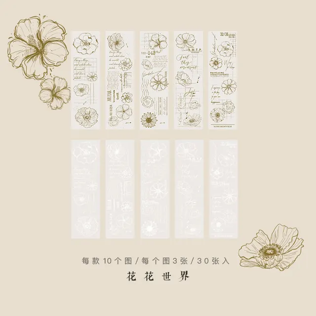 Dimi 30 Sheets Vintage Sulfuric Acid Paper Memo Pads for Scrapbooking Journal Decoration DIY Background Paperlaria Stationery C