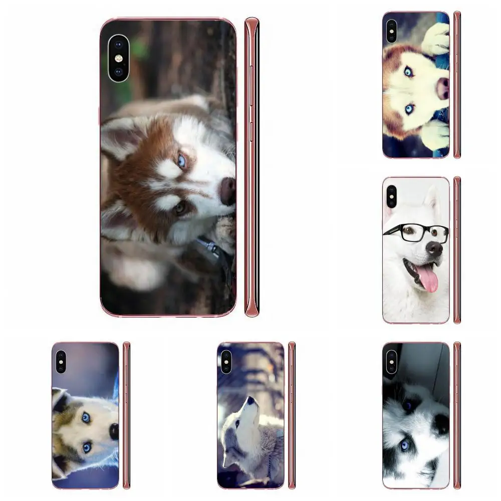 Для HTC Desire 530 626 628 630 816 820 830 One A9 M7 M8 M9 M10 E9 U11 U12 Life Plus мягкие сумки Чехлы хаски собака с