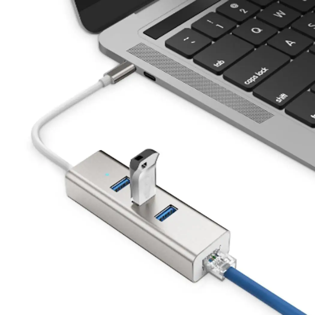 Многофункциональный 3 порта USB 3,0 Gigabit Ethernet LAN порт, RJ45 Mac OS/Windows сетевой адаптер Гбит/с концентратор
