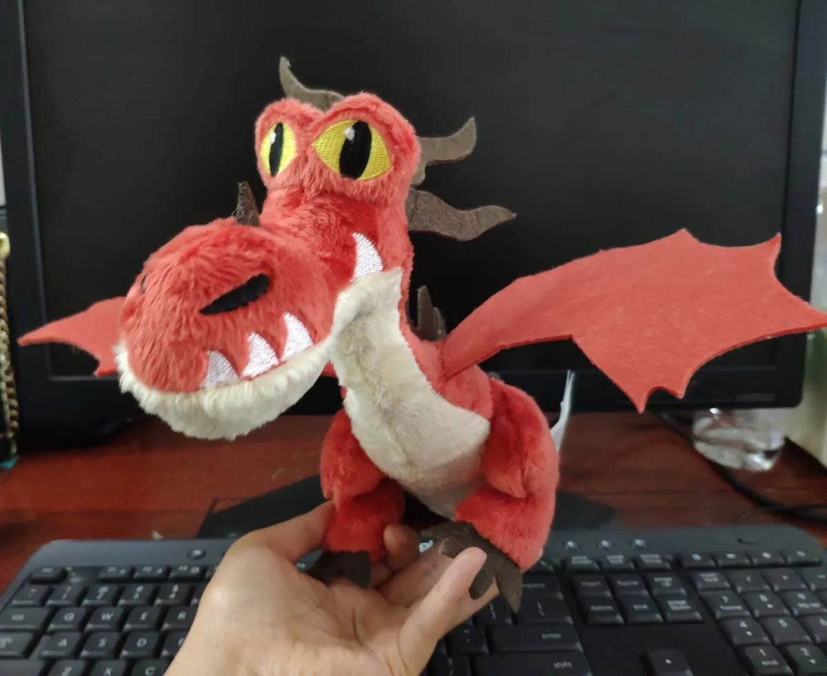 RED Dragon stuffed plush doll Toy 7"