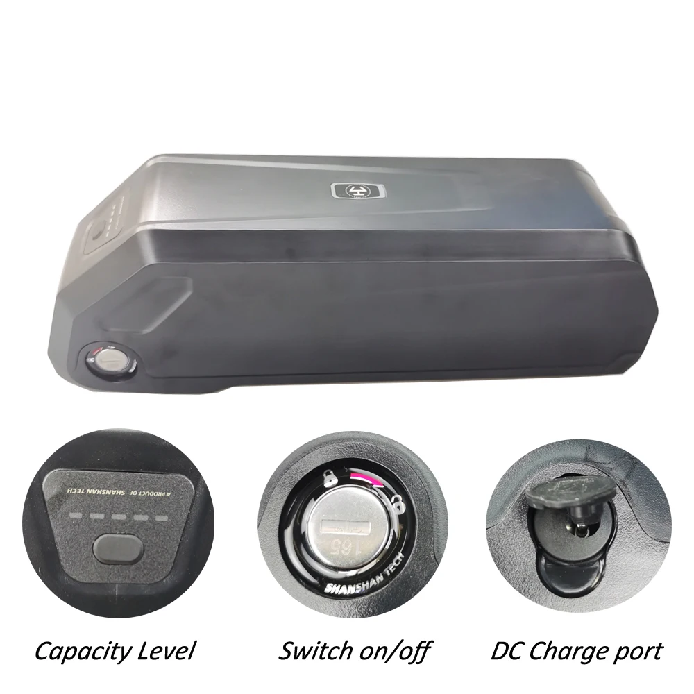 Lithium Battery Pack for Lectric XPremium Auxiliary Spare Battery, 48V, 14Ah, 672Wh, 250W, 350W, 500W, 750W