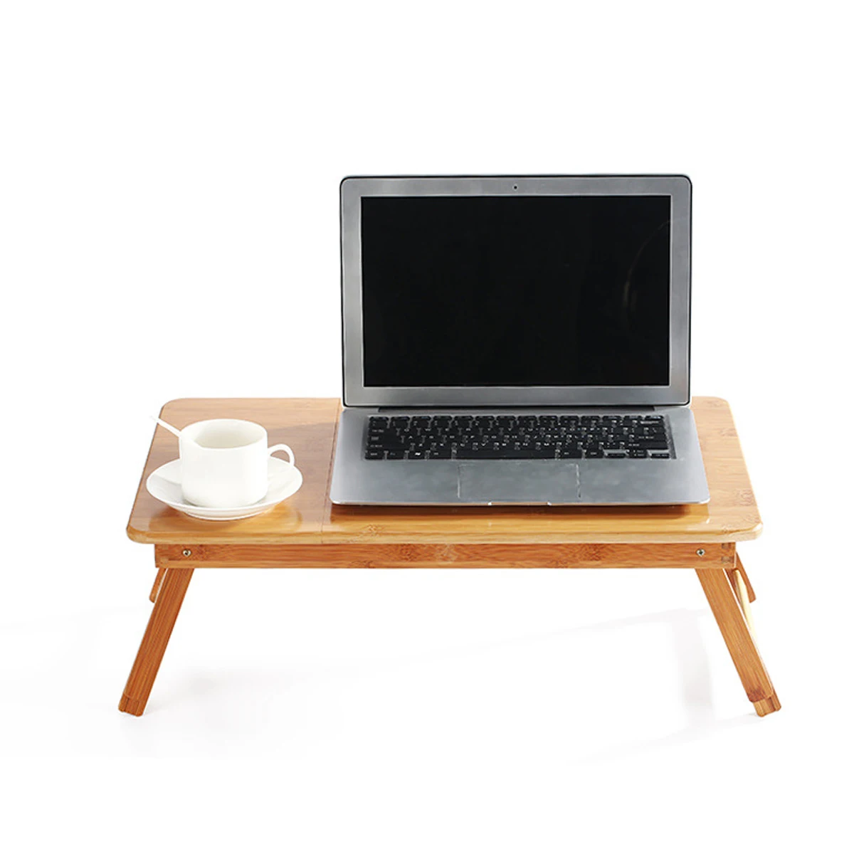 

Adjustable Laptop Desk Computer Stand With Fan Bed Sofa Bed Multi-tasking Stand Bamboo Tray Picnic Studying Table For Home