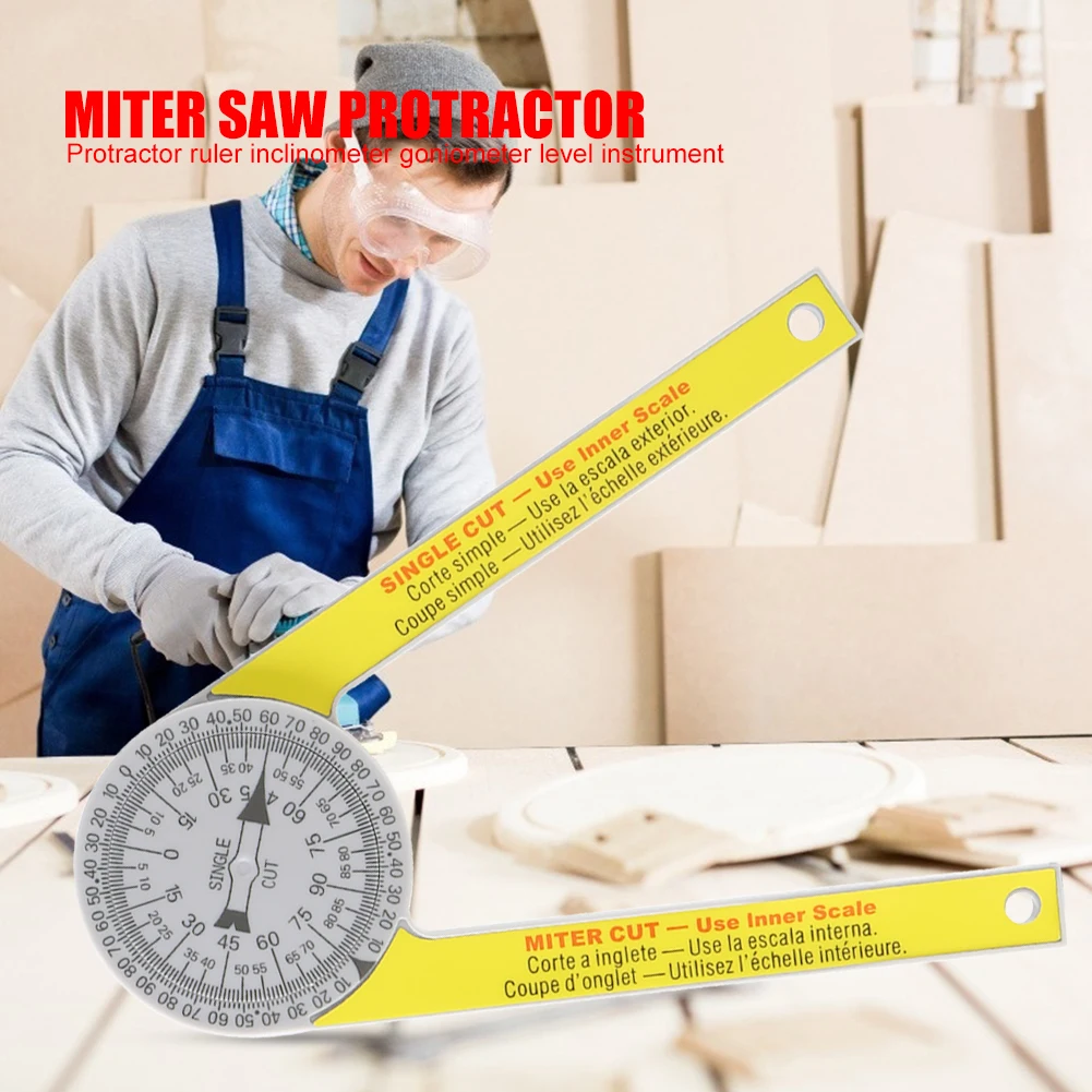 Measuring Miter Saw 3D Angle Ruler Digital Protractor Gauging Accurate Levelling 
