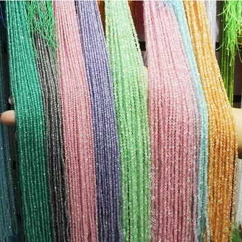 

Natural stone opal 2-3mm cross-section loose beads Small bead crystal for jewelry making necklace DIY bracelet accessories