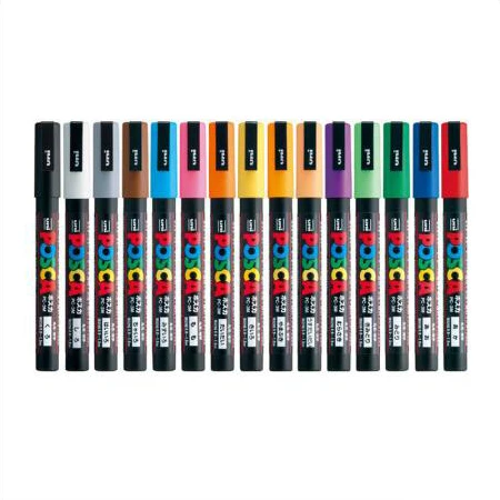 15 цветов Костюм Япония PC-3M маркер ручка краска ручка ручная роспись картина в стиле комикса поп-плакат на водной основе рекламная ручка