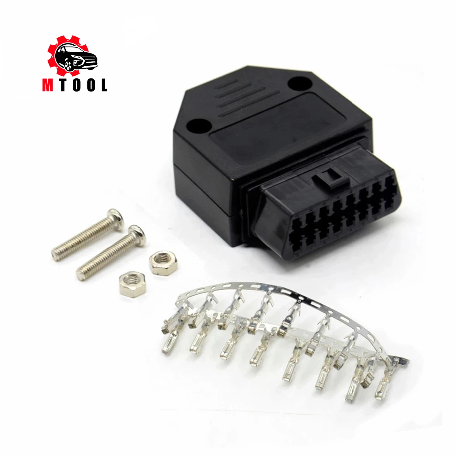 

Universal OBD2 16Pin male Connector Adaptor Car Diagnostic Tool J1962F ELM327 OBD Male Connect