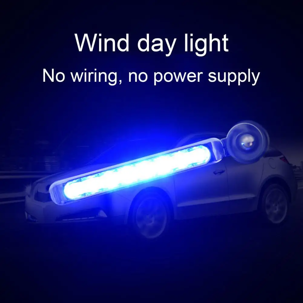 

2Pcs DRL Practical Compact No Need External Power Supply Daytime Running Lamp for Automobile LED DRL Daytime Running Lamp